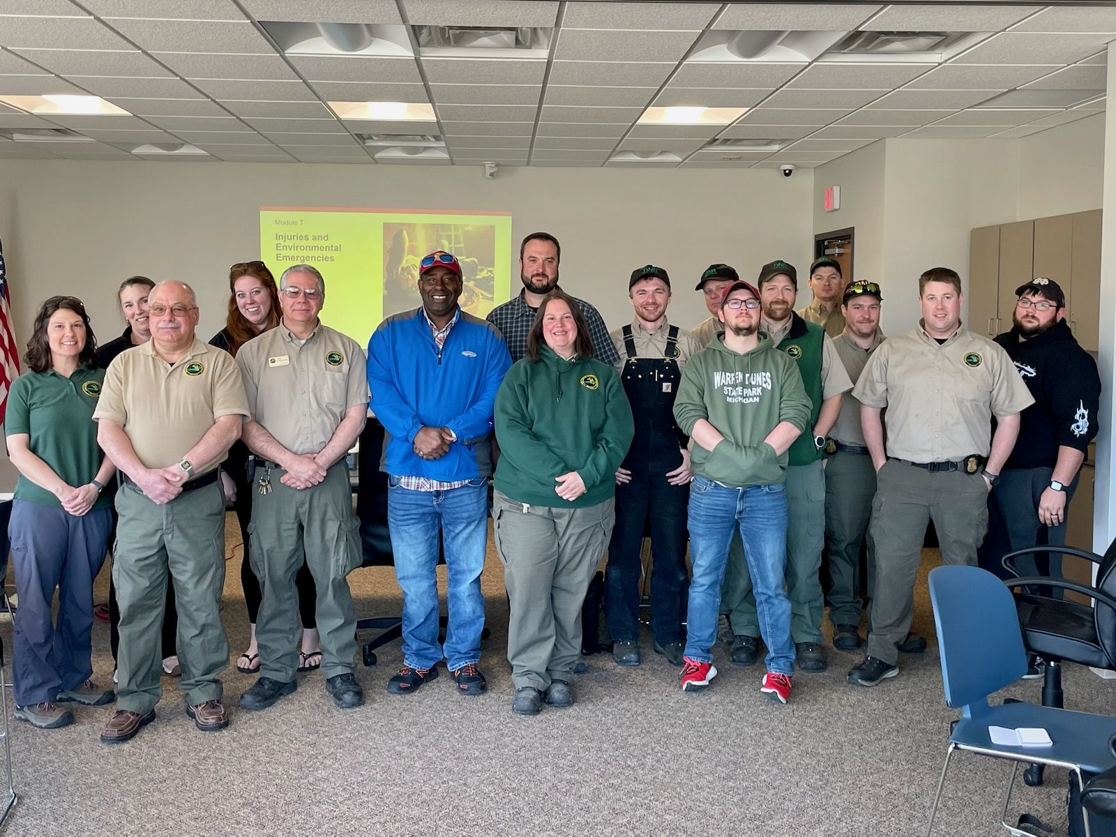 Michigan DNR Trained Today At Ross Township Hall. - Ross Township